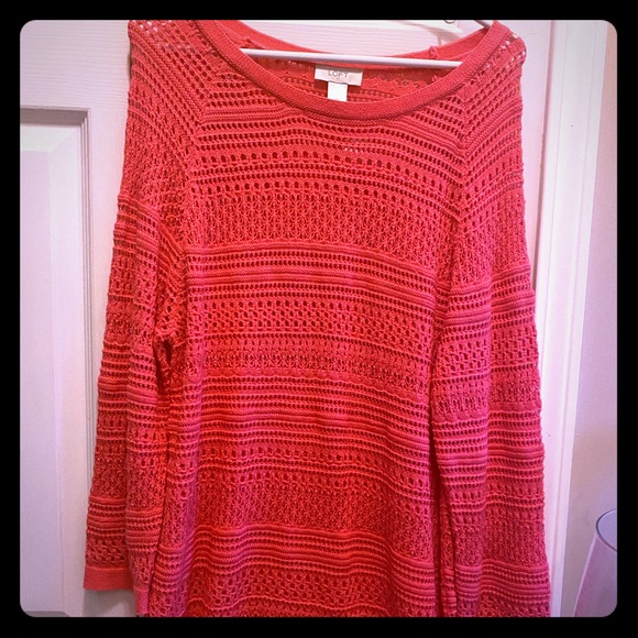 Pink long sleeve sweater - Picture 1 of 3